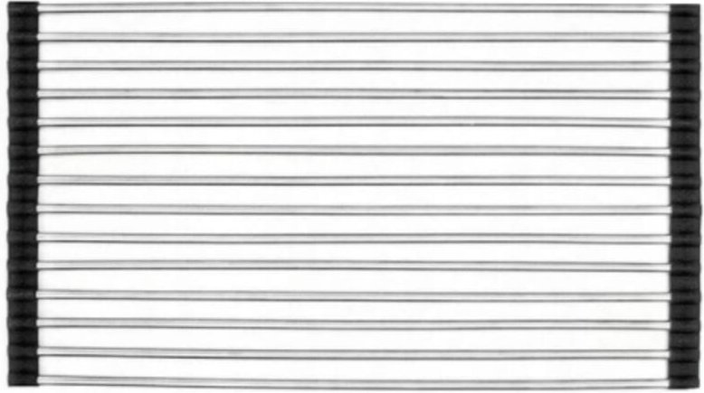 Zusammenrollbarer Küchenabtropfer für Geschirr, schwarz - 660949-70 - Mexen