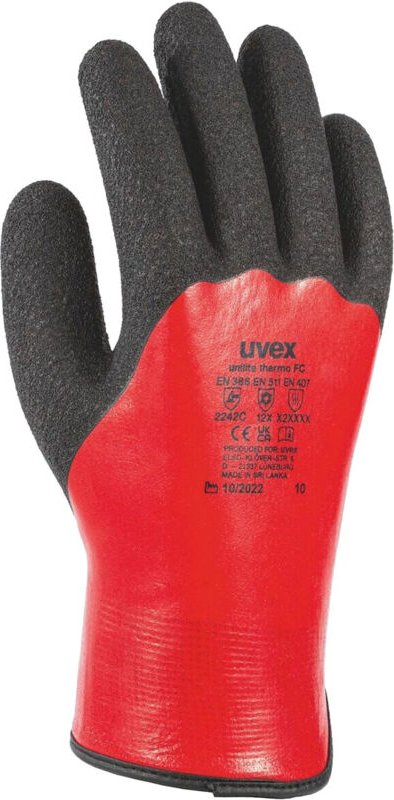 Unilite Thermo fc beschichtete Latexhandschuhe - Uvex