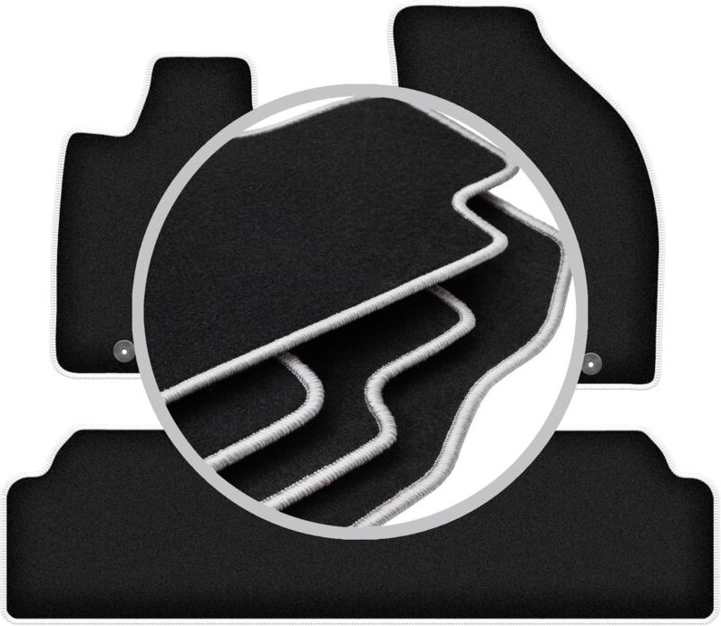 CARLUX-SILVER Autofußmatten für: Lexus RX III Hybrid SUV (2008-2015)