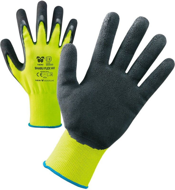 Thumbnail - Neri Shabu Flex hv Schutzhandschuhe - 10 (xl) - Schwarz / Gelb