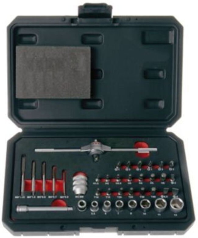 Projahn - Bit-Box Gewinde Gewindebohrer Bits Adapter 38-tlg. 91014