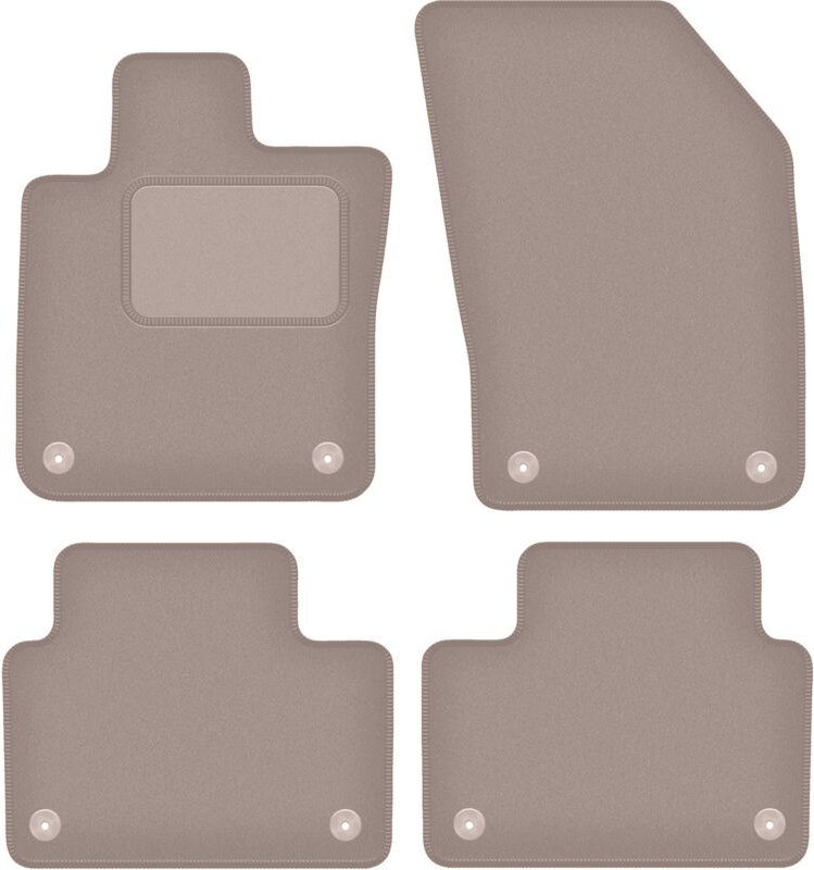 Beige Veloursmatten für: Volvo S60 III Limousine (2019-)