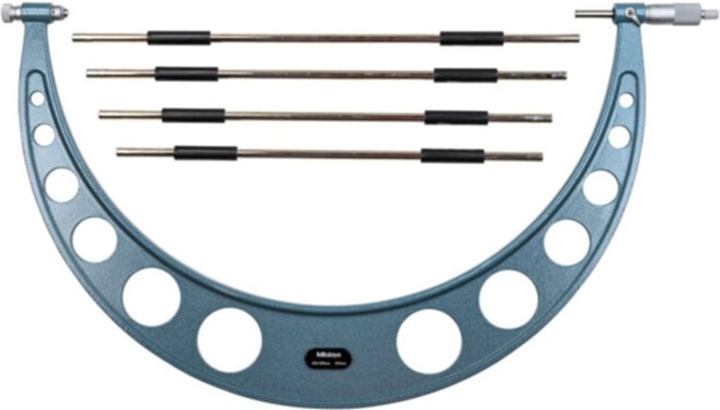 Mitutoyo - Bügelmessschraube mit auswechelbarem Messamboss, 400-500 mm