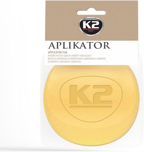 Schaum-Applikatorschwamm für Wachse und Polituren K2 L10 Gelb