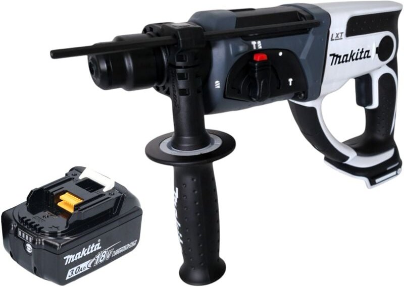 Dhr 202 F1W Akku Bohrhammer 18 v 20 mm 2,0 j weiß + 1x Akku 3,0 Ah - ohne Ladegerät - Makita