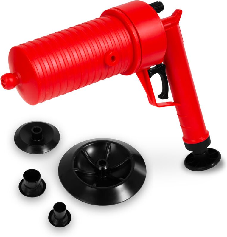 Eberth - Pressluft Rohrreiniger zur effektiven Reinigung von Waschbecken, Toiletten und Duschen, Abflussreiniger Presslu...