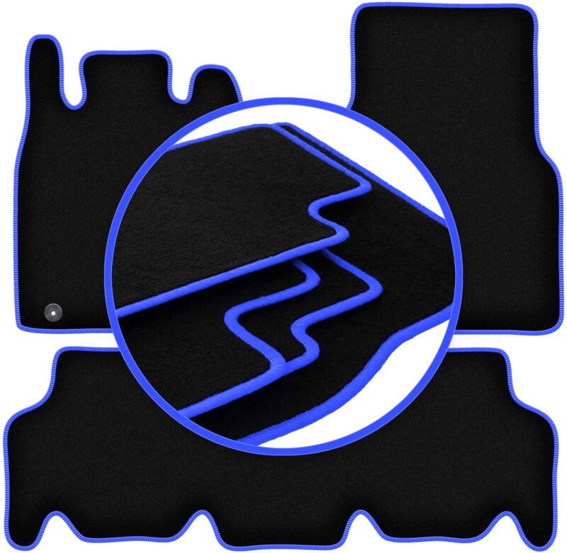 CARLUX-BLUE Autofußmatten für: Mercedes W168 mit Fließheck-Pfote (1997-2004)