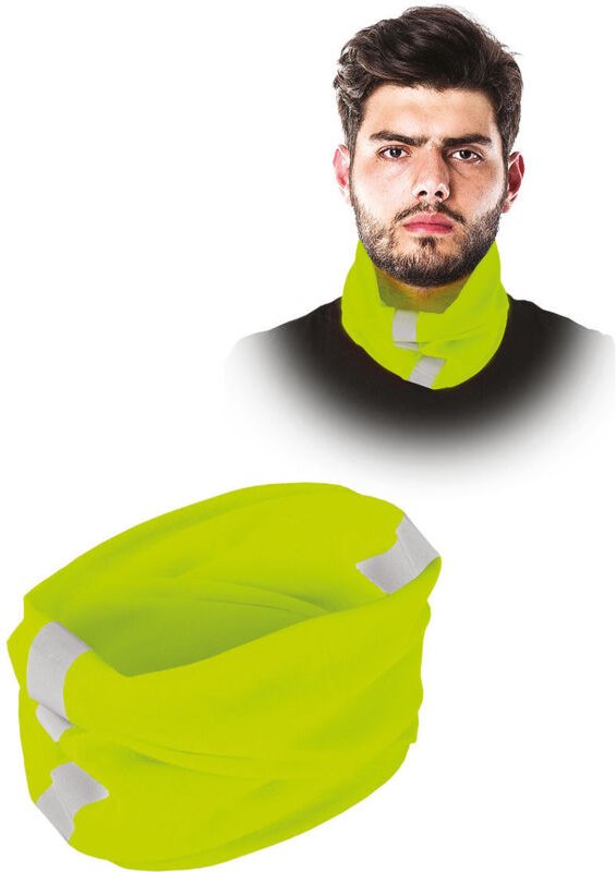 Warnschutz Multifunktionstuch Schlauchschal gelb