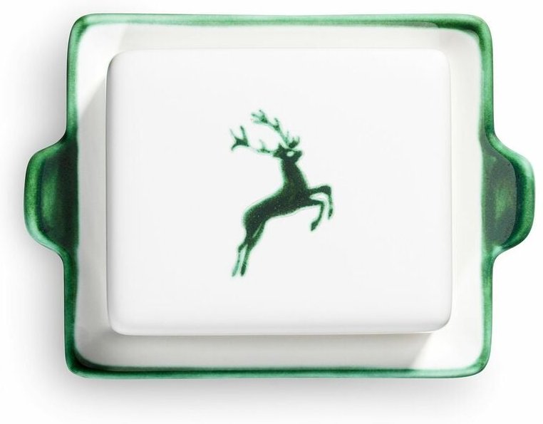 Thumbnail - Gmundner Keramik - Grüner Hirsch, Butterdose (125g)