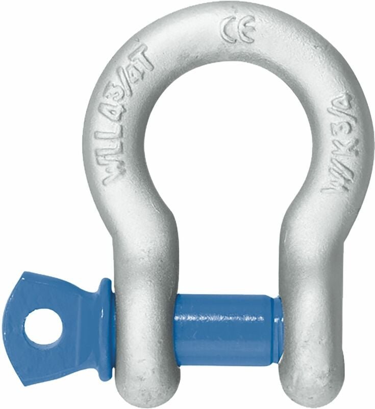 No Brand - Schäkel Hochfest geschweift mit Augenbolzen ng 7/16'' feuerverzinkt