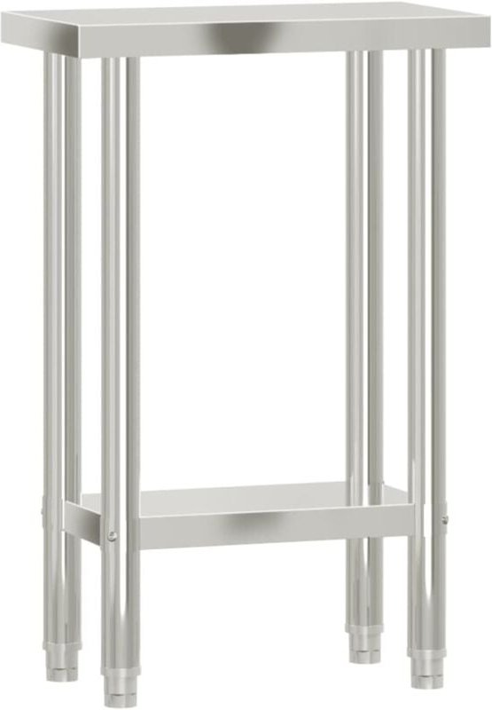 Küchen-Arbeitstisch 55x30x85 cm Edelstahl Vidaxl