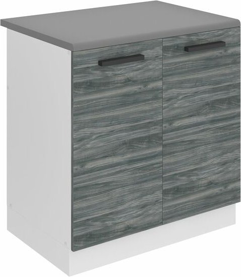 Unterschrank Küche, Spülenunterschrank 80 cm Breite. sdz Küchenunterschrank mit Arbeitsplatte. Spülenschrank mit 2 Türen...