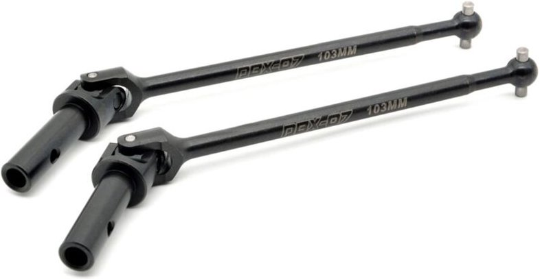Tlily - 2 Stücke Metall Vordere Antriebswelle Cvd 8611 für -07 Dbx07 1/7 Rc Auto Upgrade Teile Ersatzteil Zubehör
