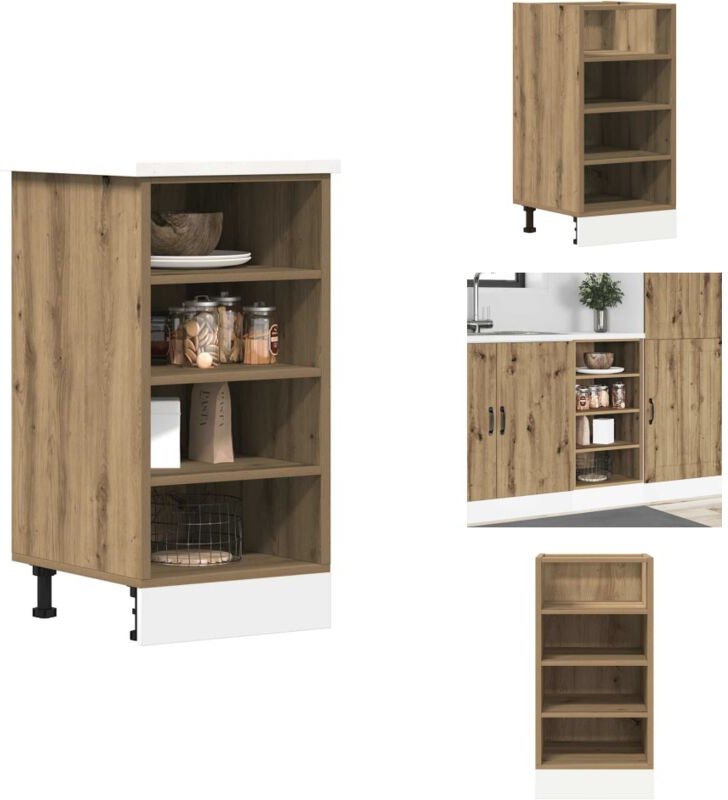 Unterschrank Artisan-Eiche 40x44,5x81,5 cm Holzwerkstoff - Unterschrank - Unterschränke - Küchenschrank - Küchenmöbel