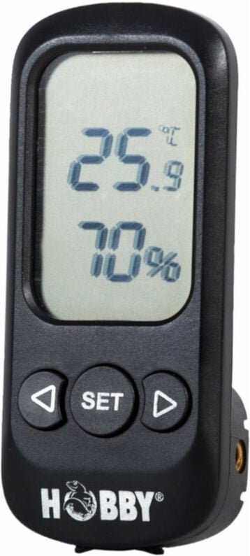 Hobby - Terra Check, digitales Hygrometer / Thermometer mit Saugnapf
