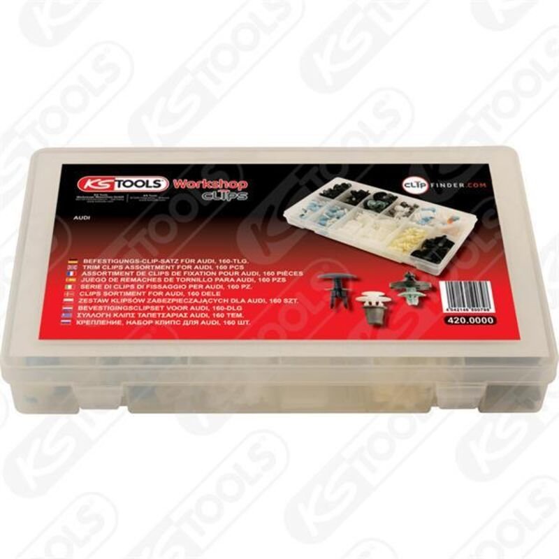 Thumbnail - KS-Tools 420.0000 Clip Satz f. Audi, 160 Stk.