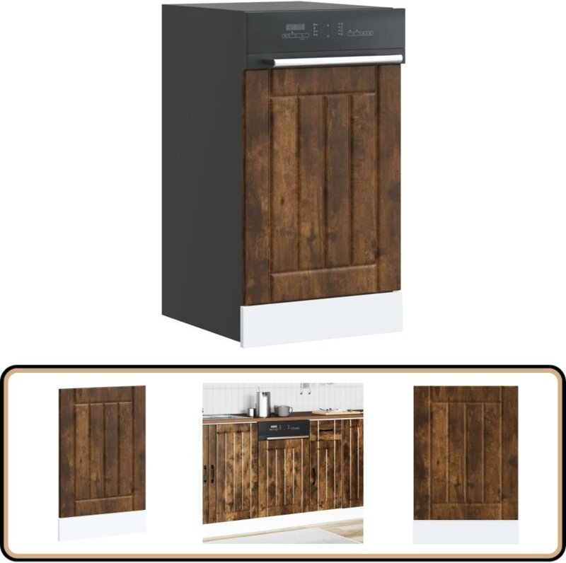 Geschirrspülerblende Lucca Räuchereiche Holzwerkstoff - Vidaxl