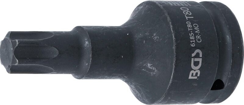 Kraft-Bit-Einsatz Länge 100 mm Antrieb Innenvierkant 20 mm (3/4") T-Profil (für Torx) T80