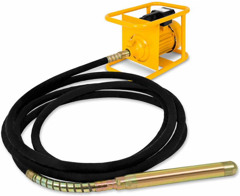 EBERTH Betonrüttler Flaschenrüttler Betonverdichter Elektrisch 3000W, Schlauchlänge 10m, Stahlverstärkte Rüttelflasche m...