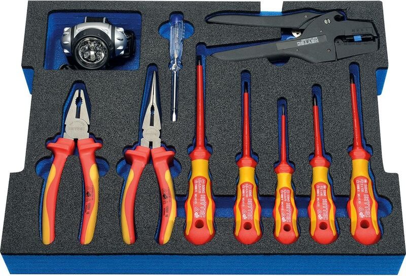 Heytec - 50807740200 Sanitär-Werkzeugsortiment für L-Boxx, Modul 2, 10-tlg.