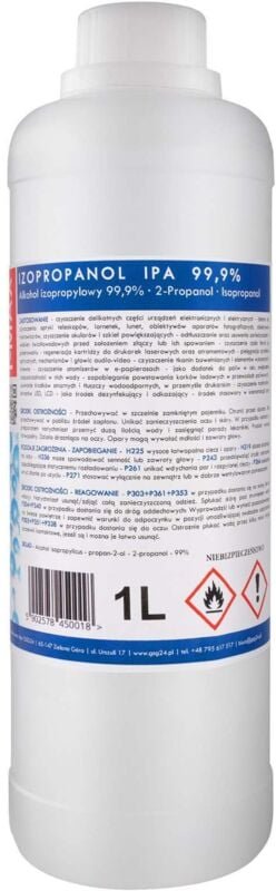 Isopropylalkohol IPA I-MAX 99,9 % 1 l