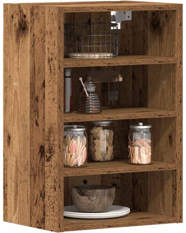 Hängeschrank Riga Altholz-Optik 40x29,5x60 cm Holzwerkstoff Vidaxl