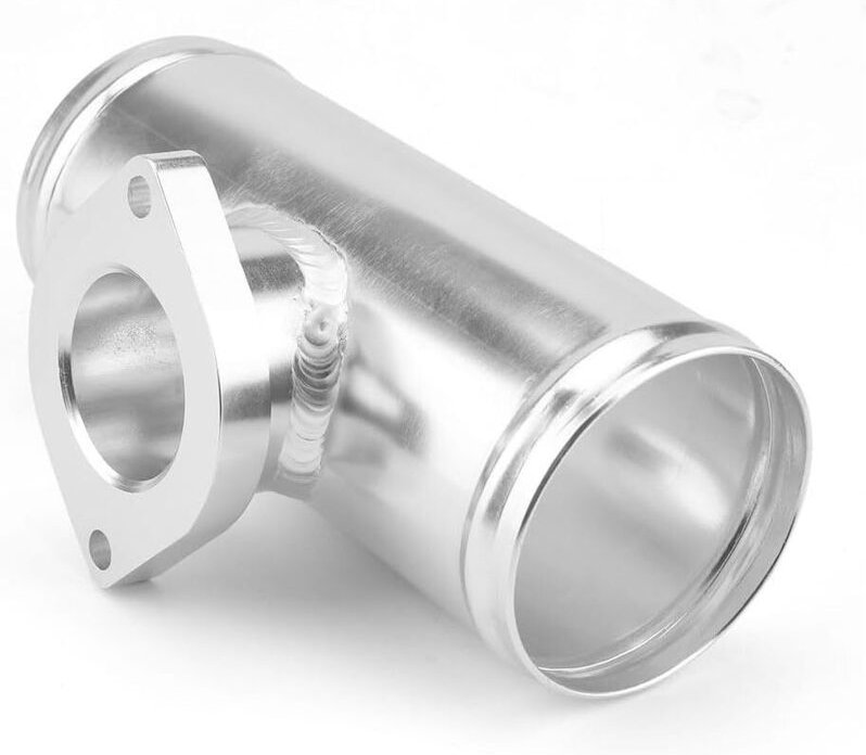 76mm 3 zoll Blow Off Ventil Silber BOV Blow Off Ventil Adapter 0900911 Einlass Adapter Flansch Rohr Aluminium für Typ S ...