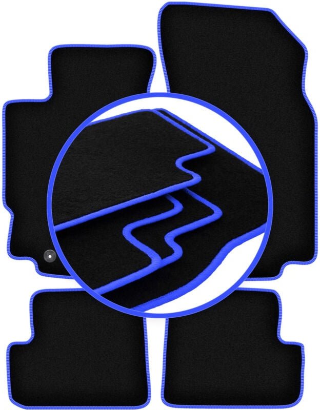 CARLUX-BLUE Autofußmatten für: Peugeot 406 Coupé (1995-2004)