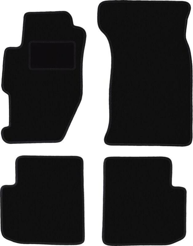 Schwarze Veloursmatten für: Honda Accord VI Coupé (1998-2002)