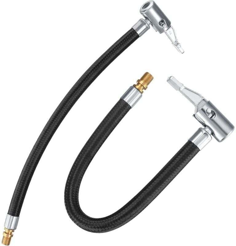 Thumbnail - 2 Reifenfüllpumpenschläuche, 35 cm Ventilfüllschlauch Fahrradschlauch, Autoreifenadapter, Autoluftgummi Ygde-2708, Schwa...