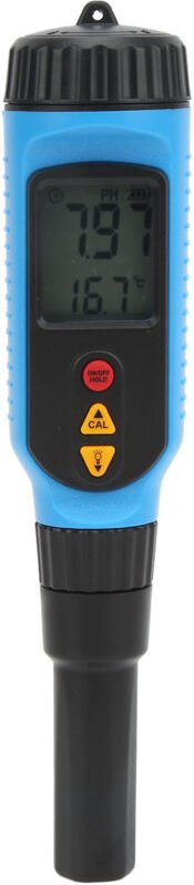 PH-Testerstift, ABS, hochpräzises tragbares PH-Meter mit LCD-Display für Brot, Fleisch, Obst