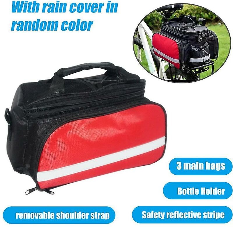 Fahrrad-Rücksitztasche, Fahrrad-Gepäckträger, Gepäckträger + wasserdichte Abdeckung