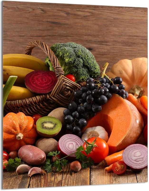 Glasschneidebrett 40x52 Lebensmittel