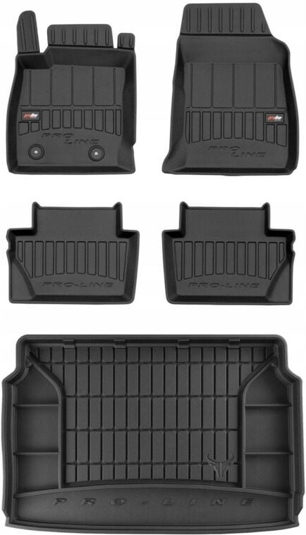 3D-KIT Gummi-Fußmatten und Matte Ford EcoSport II 2017-2022