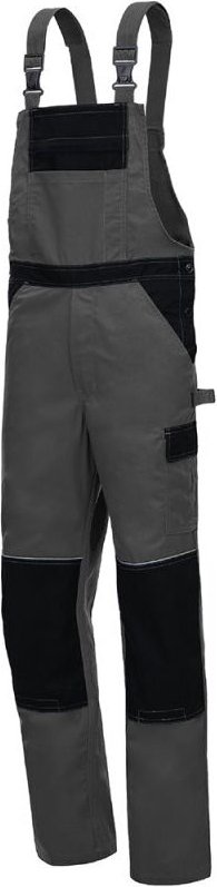 Latzhose MOTION TEX LIGHT 7522 grau / schwarz Gr. 52 Nitras