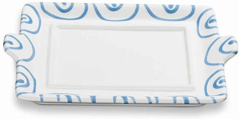 Gmundner Keramik Blaugeflammt, Unterteil Butterdose