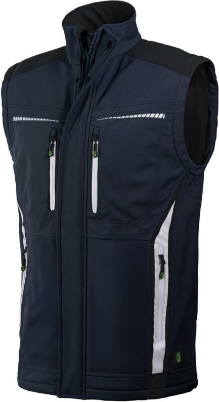 Thumbnail - Leibwächter Softshell-Bodywarmer FLEXB Gr. 5XL marine/schwarz