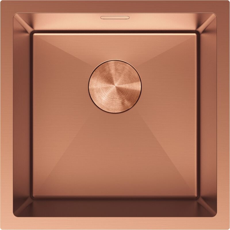Mexen Trixo Edelstahlspüle 1-Becken 440 x 440 mm, Kupfer - 6413441000-65