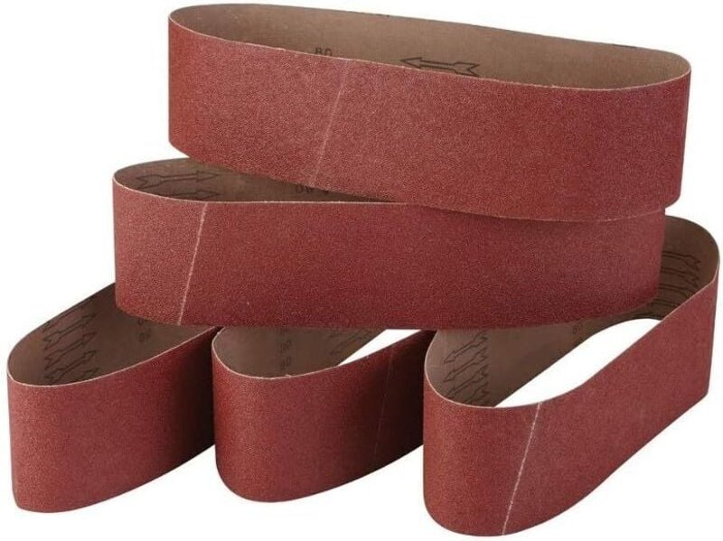 5er Set Feinkorund Schleifbänder 100 x 915 cm Körnung 60/80/120/240/320