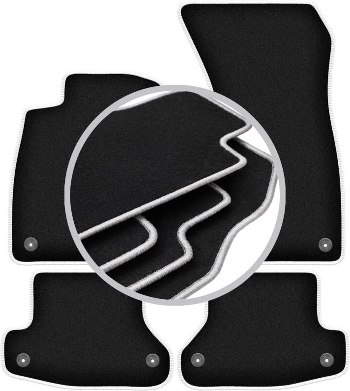 CARLUX-SILVER Autofußmatten für: Audi A5 F53 Coupé (2016-)