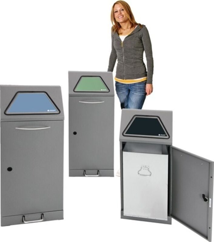 Sortsystem Modul-Vario 120 graualu-struktur ProSlide-System, 120 Liter Trethebel - Stumpf