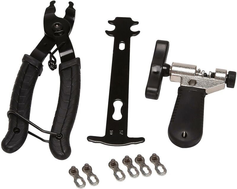 Fahrradketten-Reparatur-Werkzeug-Set, Fahrrad-Master-Gliederzangen-Entferner, Kettenbrecher, Splitterschneider und Kette...
