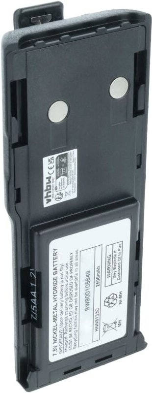 vhbw 1x Akku kompatibel mit Motorola GP88, GP600, GTX800, GT-2050, GP88S Funkgerät, Walkie Talkie (2500 mAh, 7,5 V, NiMH...