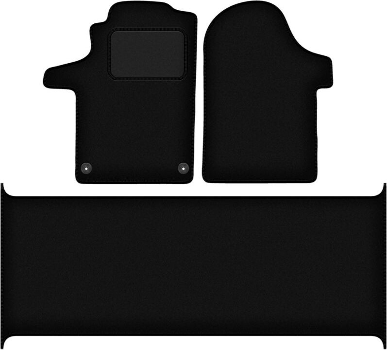 Schwarze Veloursmatten für: Mercedes Vito W447 Kastenwagen (2014-)