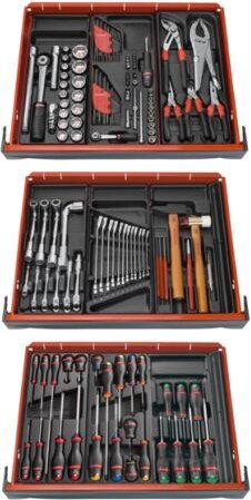 Zusammenstellung von 136 Werkzeugen Facom CM.V6PF