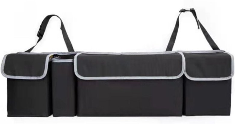 Thumbnail - Auto Kofferraum Organizer, Faltbarer Auto Aufbewahrungstasche mit 4 Taschen Wasserdicht Rücksitz Kofferraumtasche 3 Vers...