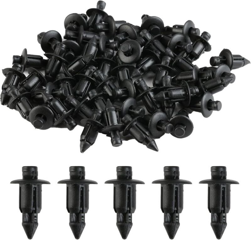 50 Stück Kunststoffnieten 6 mm Fahrradverkleidung Zierleisten Befestigungsklammern Ersatz, Befestigungsclips für Yamaha,...