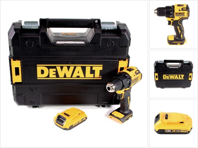 Dcd 708 nt Akku Bohrschrauber 18 v Li-Ion Brushless in tstak Box + 1 x 2,0 Ah Akku - ohne Ladegerät - Dewalt