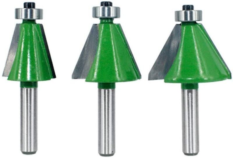 8-mm-Schaft-Fasensenker, abgeschrägte Fräser, 2 Schlegel, 15°/22,5°/45°, abgeschrägter Senker, Tischlerkantenschneider f...