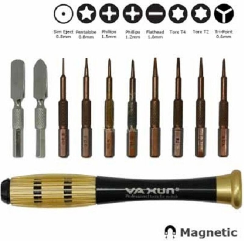 Trade Shop - SET CACCIAVITI MULTIFUNZIONE 10 PUNTE TORX REPARATIONEN CELLULAR SMARTPHONE PC -